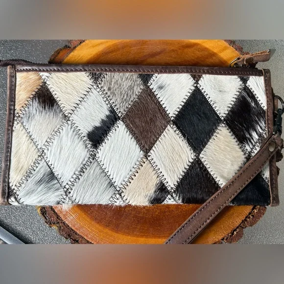 STS Ranchwear Black, Brown and White Patchwork Leather Holder - Picture 3 of 9